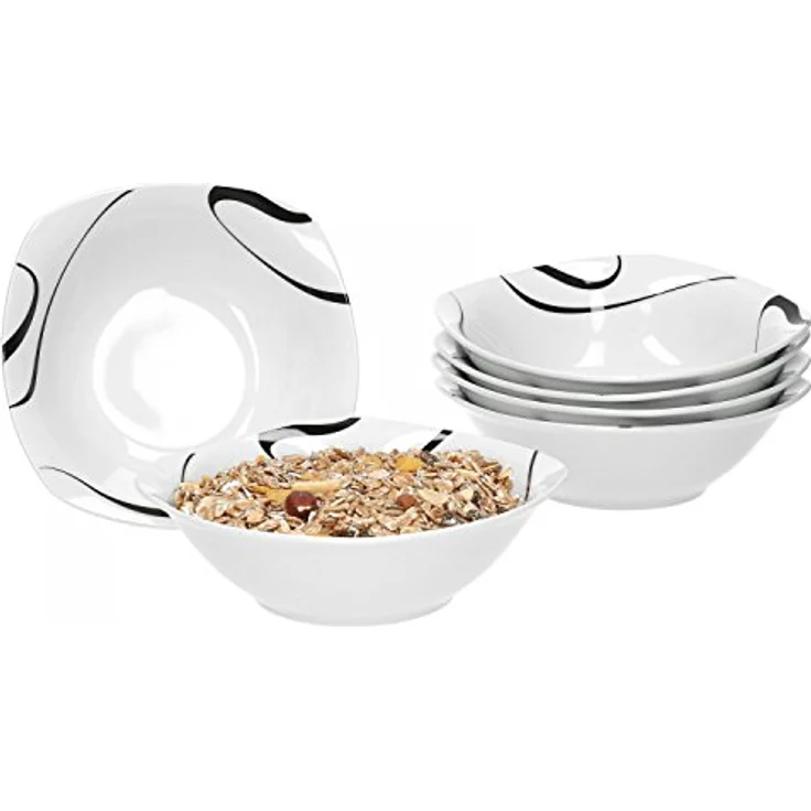 van Well Müslischale 6er Set Müsli- Salatschale Galaxy 14,3cm, Porzellan – Bild 1