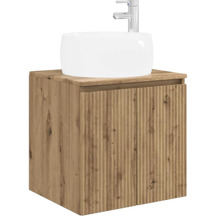 vidaXL Badezimmerschrank-Set 3 stk. Artisan-Eiche 129 x 44,5 x 80 cm 3405726 – Bild 5