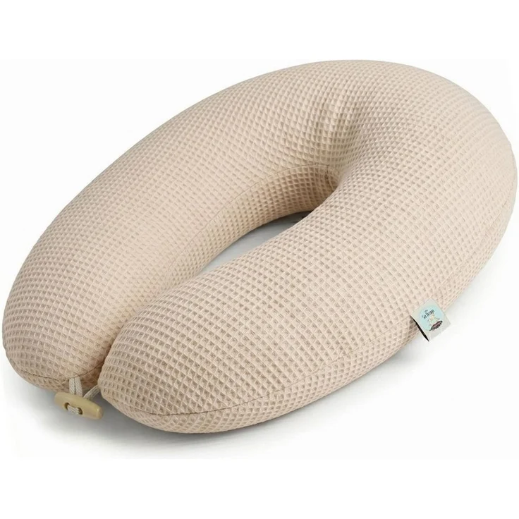 SEI Design Stillkissen Seitenschläferkissen Schwangerschaftskissen Waffelstoff 190cm Beige, Schwangerschaftskissen mit Bezug, 1-tlg, Schwangerschaftskissen mit Bezug, elastischer Waffeljersey Bezug – Bild 1