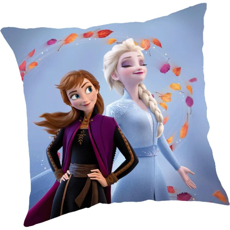 Disney Frozen Dekokissen Kissen von Disney Die Eiskönigin Anna und ELSA, 40cm x 40cm – Bild 1