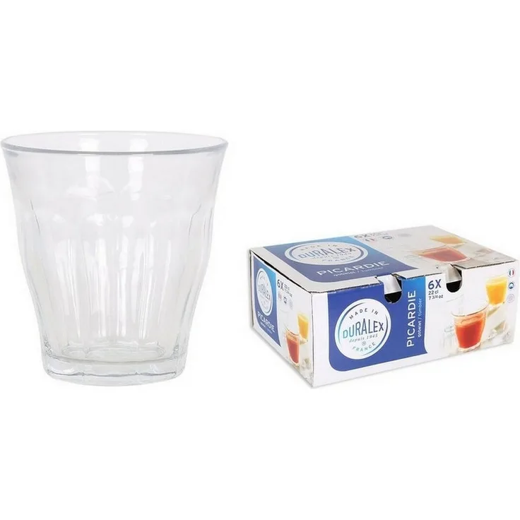 Duralex Gläser-Set, Gläserset Duralex Picardie 200 ml Kristall Durchsichtig 6 Stück