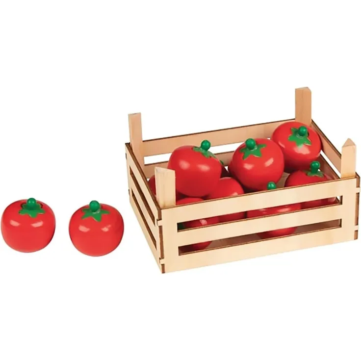 Goki 51676 - Kaufläden und Zubehör - Tomaten, Gemüsekiste