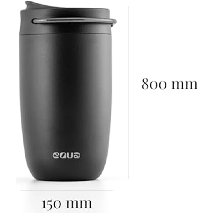 Equa Cup Trinkbecher 300 ml Schwarz – Bild 3