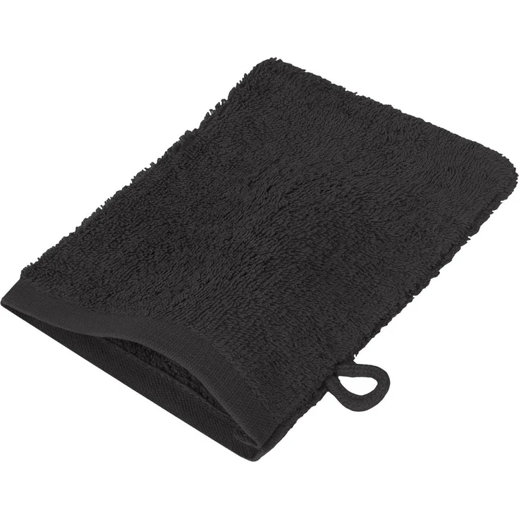 NatureMark Waschhandschuh 10er-Set Frottier Waschhandschuhe, 100% Baumwolle (10-St), Premium Frottier Waschhandschuhe, 15x21cm, Schwarz – Bild 4
