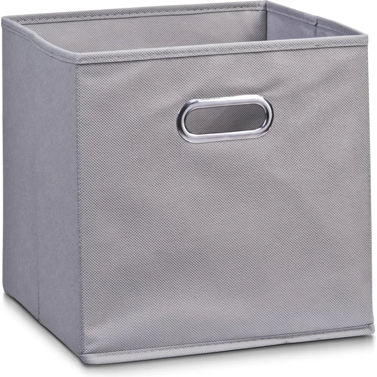 Kleine Aufbewahrungsbox mit Griff, Vlies - Grau – Bild 1