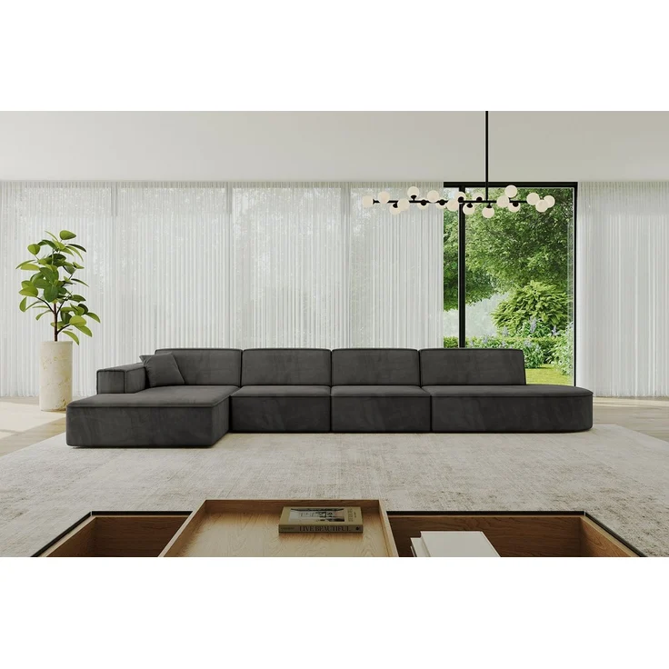 ALTDECOR Ecksofa IREA-L3-v4, Sofa Praktische Bequeme Funktionsecke Couch L-Form Eckcouch, Corner Sofa L-Form Vielseitige Sofa Wohnlandschaft Wohnzimmer – Bild 5