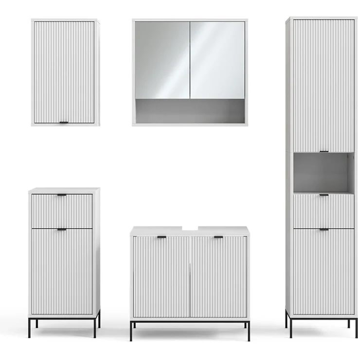 Badmöbel-Set Eliza Weiß 5-teilig Vicco – Bild 1