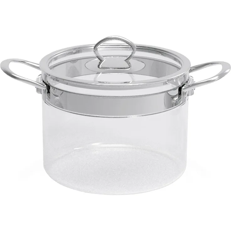 MASTRAD Kochtopf Glas Ø20cm 4,2l mit Glasdeckel