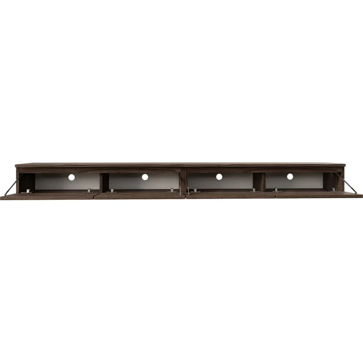 Selsey 'Bemmi Slim' - TV-Hängeboard 4-türig, Holzoptik Walnuss Wisconsin, 200 cm – Bild 4