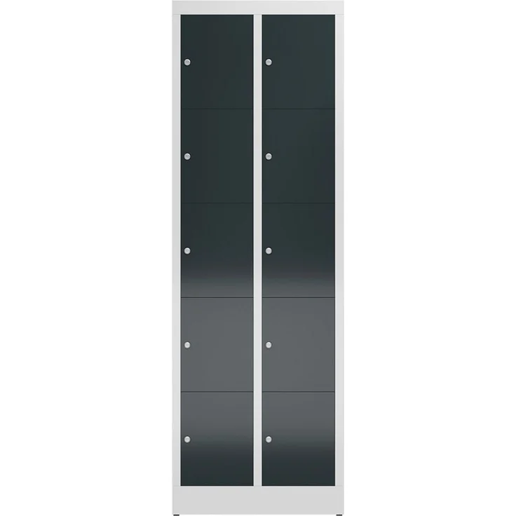 Steelboxx Fächerschrank Schließfachschrank 10 Fächer Spind 180 x 60 x 50 cm (1-St) Komplett verschweißt und montiert - keine Montage erforderlich – Bild 2