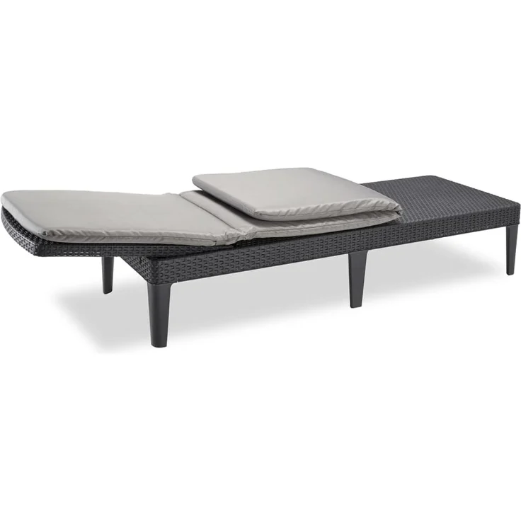 Keter Sonnenliege mit Auflage Jaipur Graphitgrau 432693 – Bild 8