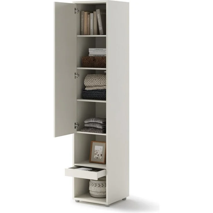 Compleo Kleiderschrank mit 1 Tür BED CONCEPT Kleiderschrank schmal mit schublade – Bild 1