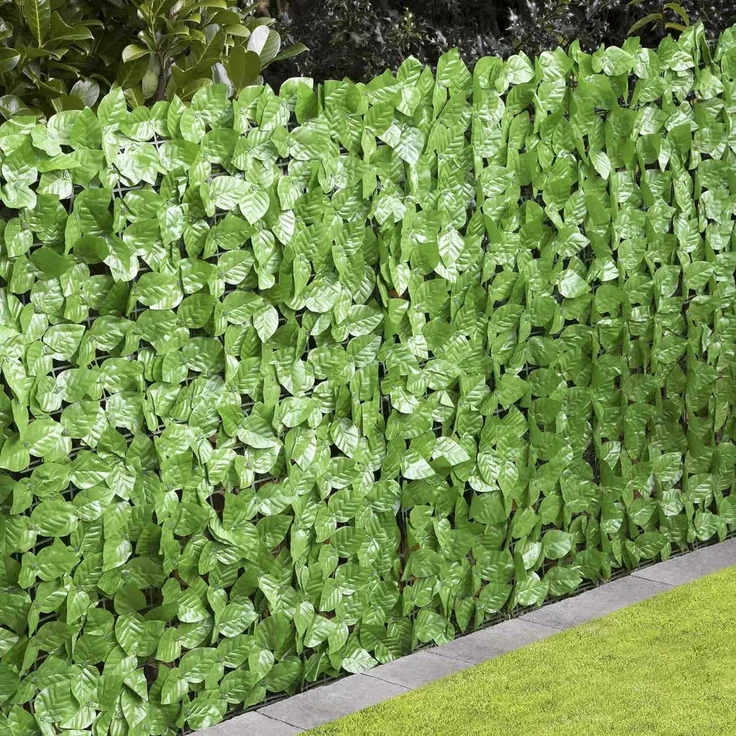 Sichtschutzhecke Blätterwand Sichtschutz 300x100cm 60262 – Bild 3