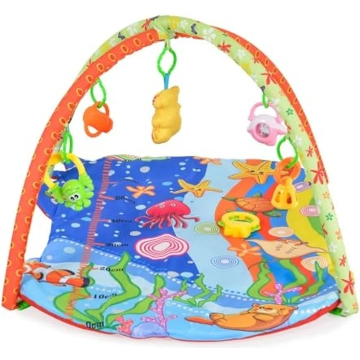 Moni Spielbogen Baby Like 143A, Unterwasserwelt, 5 Spielsachen, Wachstumsskala – Bild 5