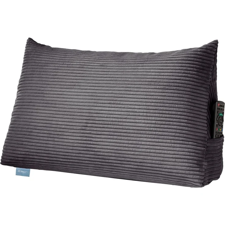 XDREAM Rückenkissen ergonomisches Keilkissen für Bett und Sofa, 1-tlg, als Kopfkissen oder Venenkissen verwendbar, mit praktischem Seitenfach