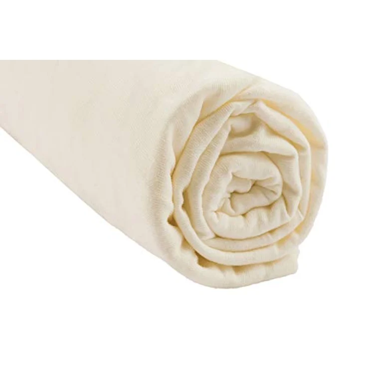 Easy Dort Spannbettlaken, Bio-Baumwolle, 70x160 cm, Farbe Weiß/Ecru/Nussbraun – Bild 4