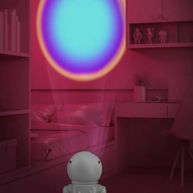 MOB – MOBILITY ON BOARD Astrolight Nachtlicht, dekorative Zimmerlampe mit 10 Stunden Laufzeit und Micro-USB-Anschluss, Rainbow – Bild 5