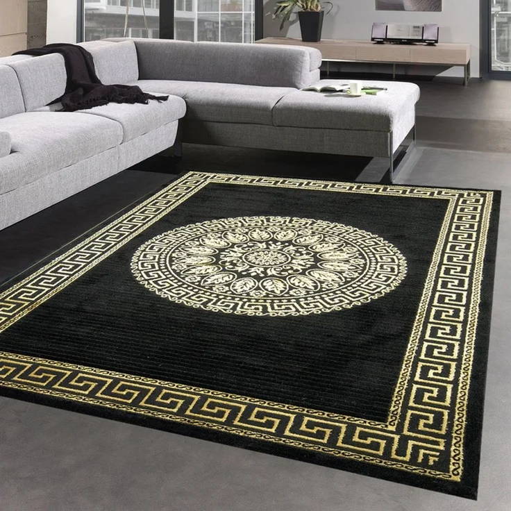 Carpetia Designteppich Modernes Glanzfaser-Design, rechteckig, Höhe: 12 mm, pflegeleicht, strapazierfähig, mit Glanzfasern – Bild 1