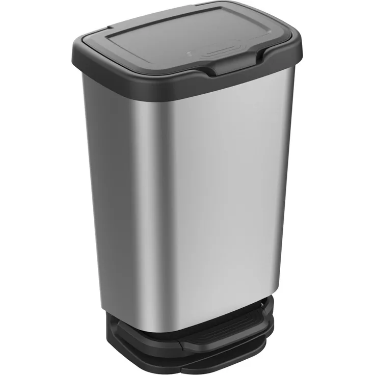 Mondex JIVE Treteimer Mülleimer Abfalleimer Abfallsammler Alu Optik 40L