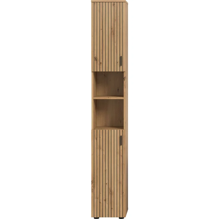 Badschrank B/H/T: 30x192x30 cm in Artisan Oak Nachbildung und -- – Bild 2
