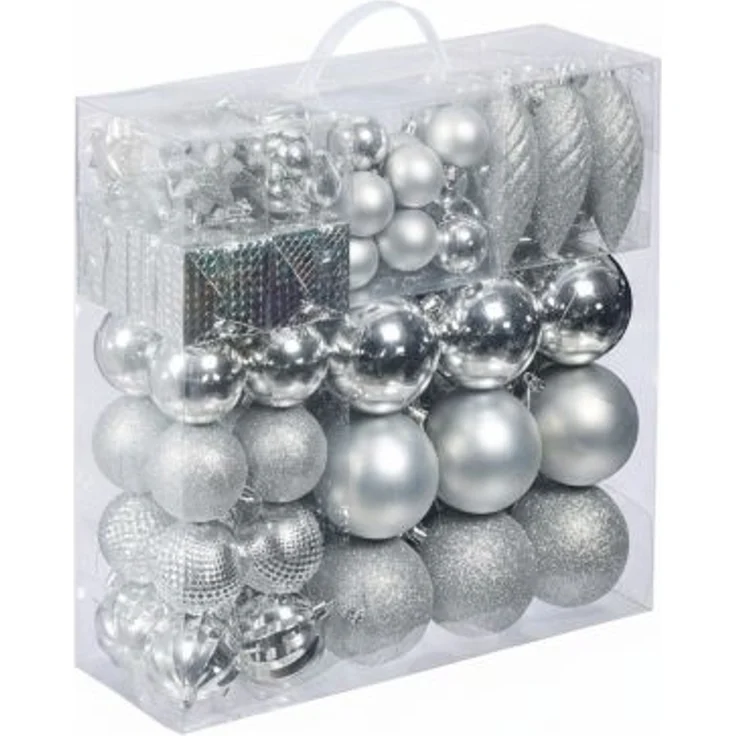 Relaxdays Weihnachtskugeln im 110er Set – Bild 7
