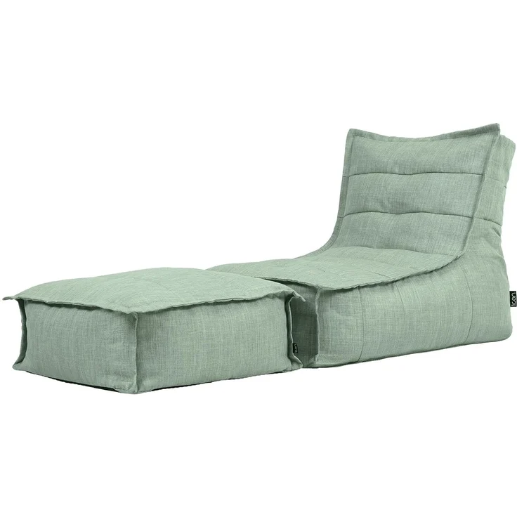 icon Sitzsack Sitzsackgarnitur mit Liege und Fußhocker „Dolce“ (Spar-Set, 1 x Sitzsack, 1 x Fußhocker), 75x75x96cm, Made in Germany, UV-beständig, wetterfest – Bild 1