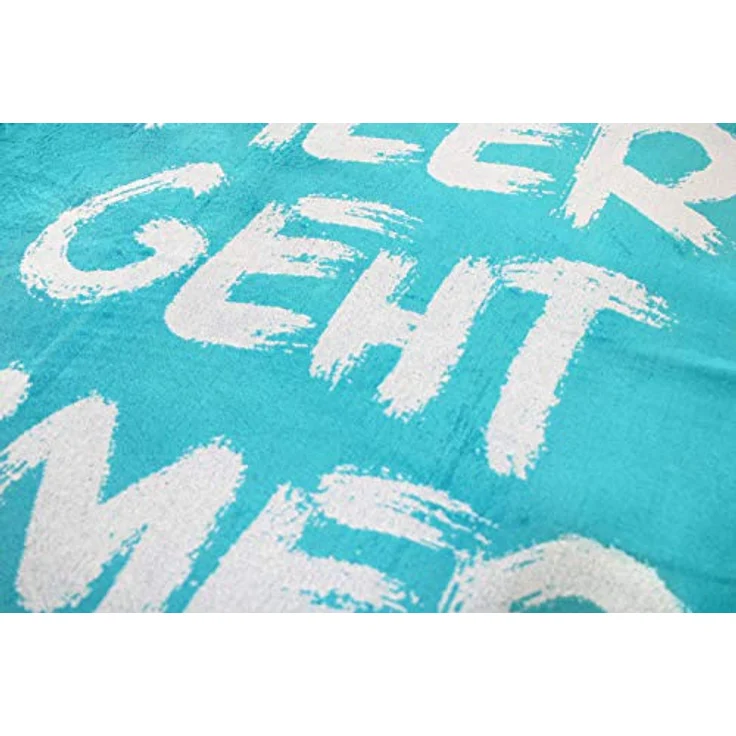 jilda-tex Strandtuch, 100% Bio-Baumwolle (1-St), weiche Frottee-Veloursqualität – Bild 4