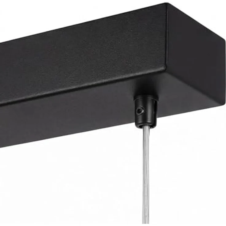 Licht-Erlebnisse Radlin, LED Hängelampe 100 cm lang, Schwarz, dimmbar, 2700 K warmweiß, modern, höhenverstellbar für Esszimmer – Bild 5