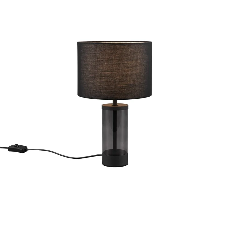 Trio Leuchten Tischleuchte Grazia E14, schwarz, Metall/Glas – Bild 2