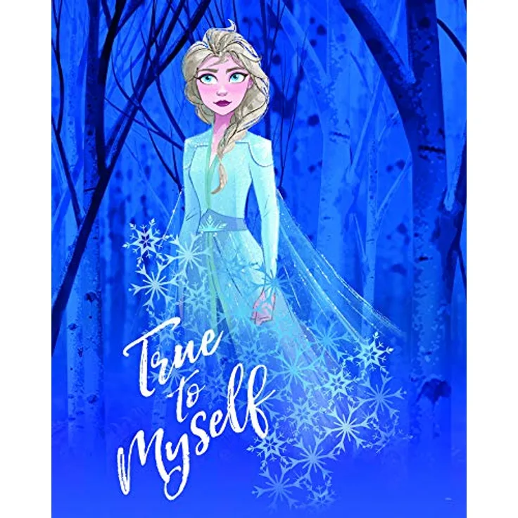 Komar Disney Wandbild Frozen 2 ELSA True to Myself, Kunstdruck auf Premium-Poster Fotopapier, 40 x 50 cm, ohne Rahmen
