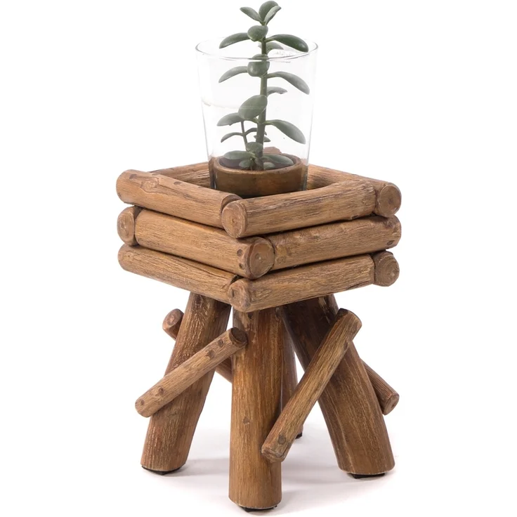 Blumentisch Twist Teakholz – Bild 3