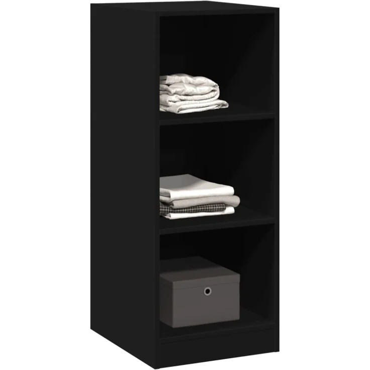 vidaXL Kleiderschrank Schwarz 48x41x102 cm Holzwerkstoff 840829 – Bild 8