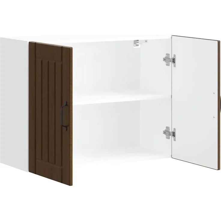 vidaXL Küchen-Hängeschrank Lucca Braun Eichen-Optik Holzwerkstoff 853834 – Bild 4