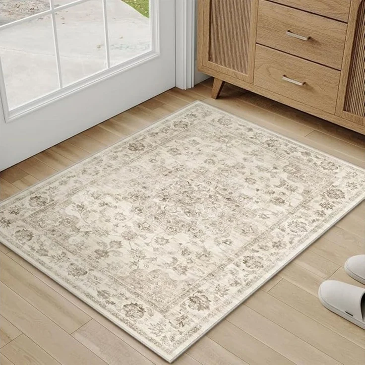PURECOZY Teppich Wohnzimmerteppich, rutschfester Teppich, Vintage Stil, rechteckig, Höhe: 6.1 mm, geeignet für verschiedene Innenräume, 120x180 cm – Bild 4