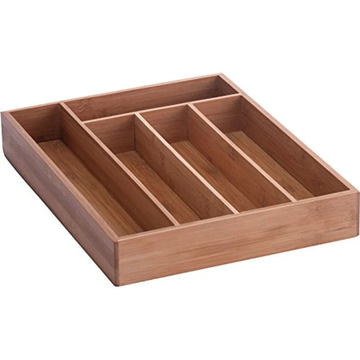 zeller Besteckkasten BAMBUS BHT 34x5x26 cm braun – Bild 3