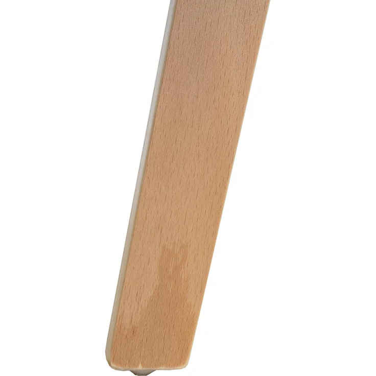 DELUKE® Besucherstuhl LONDON - 73x49x46cm, Natur/Creme Kunstleder Holz Gestell Konferenzstuhl Wartezimmerstuhl – Bild 7