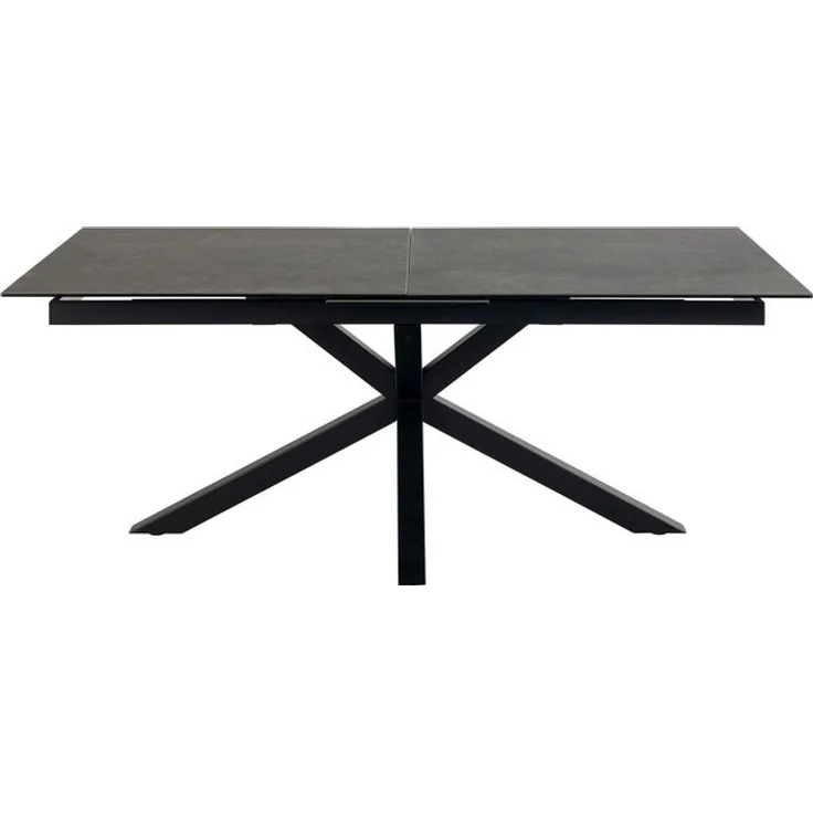 ACTONA GROUP Esstisch Heaven, Tischplatte aus rauer Keramik, Kreuzfuß, ausziehbar B: 168/210 cm – Bild 4