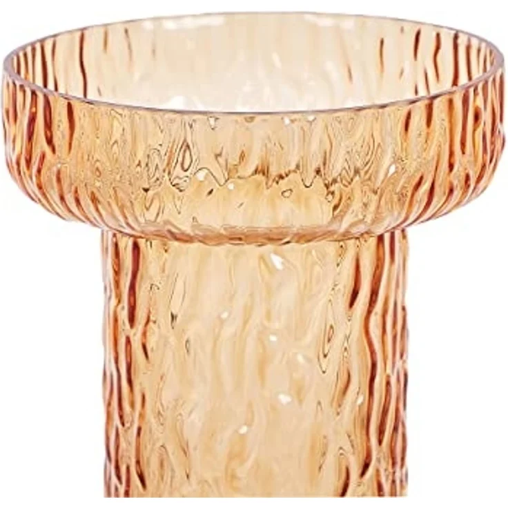 Blumenvase PLATANIA 20 cm Glas Orange – Bild 6