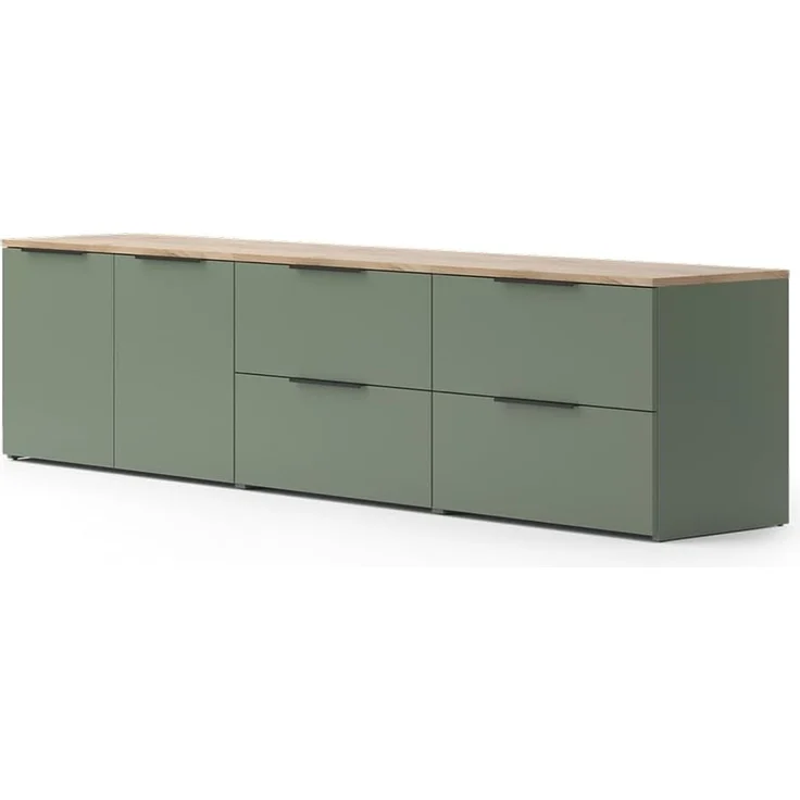 Wohnwand Wido Grün 3 Teile Vicco – Bild 1