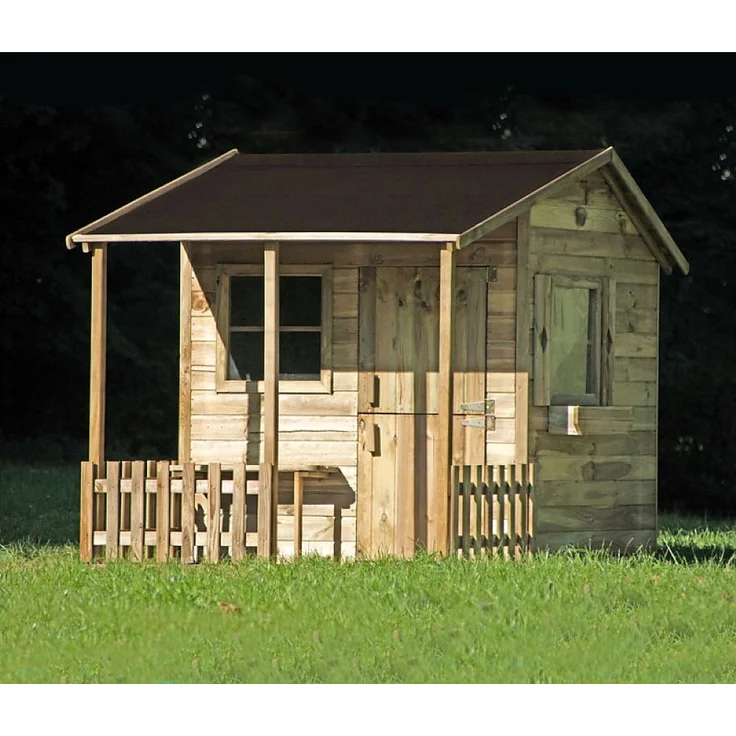 Holzgartenhaus Kinderspielhaus 190,5 x 143 x 159 Spielhütte Kinder #4454 – Bild 2