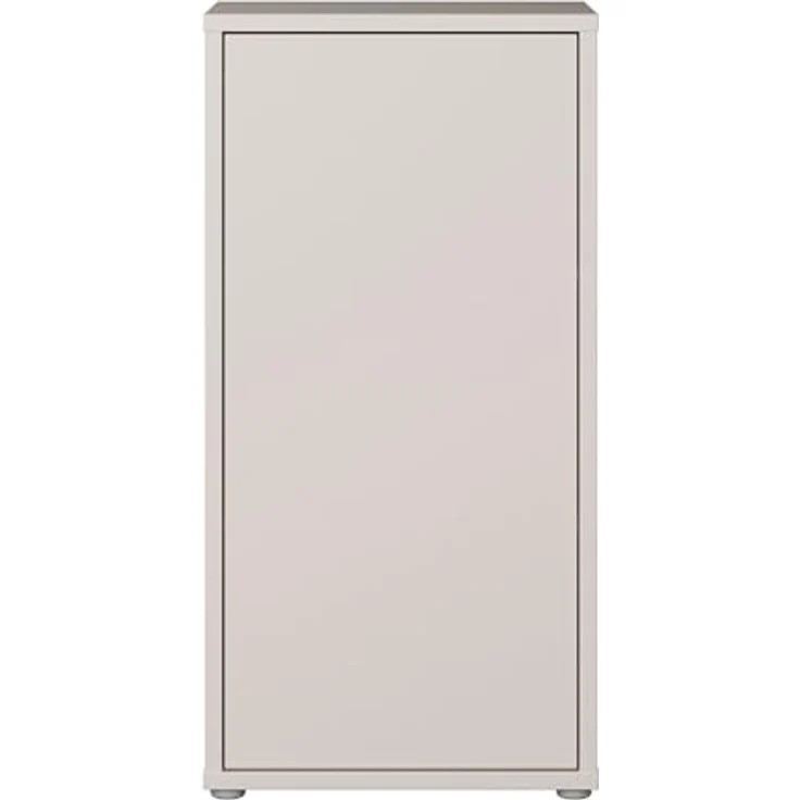 Forte Alice Springs schmaler Schrank 50, modern-minimalistisch, 1-türig, Wohn-/Schlafzimmer, Beistellschrank, Holzwerkstoff, Kaschmir Beige, 49,8 cm breit x 99,1 cm hoch x 34,9 cm tief – Bild 4