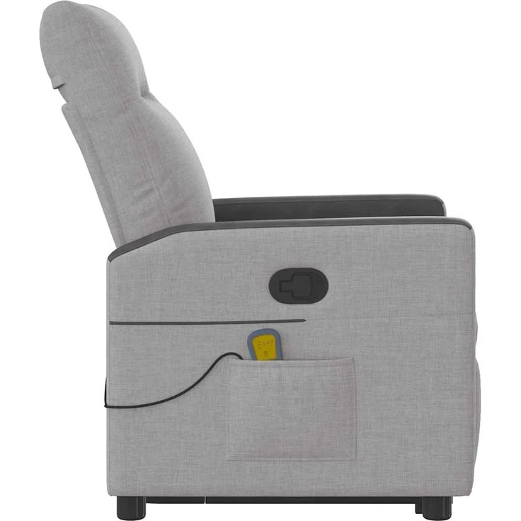 vidaXL Massagesessel mit Aufstehhilfe Wolkengrau Stoff 3324058 – Bild 6