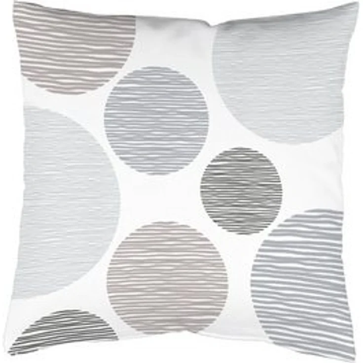 Home Basics Gardine Kissenhülle BORDEN samt, Kreisdruck, ohne Füllung, beidseitig bedruckt, (1 St), Polyester – Bild 4