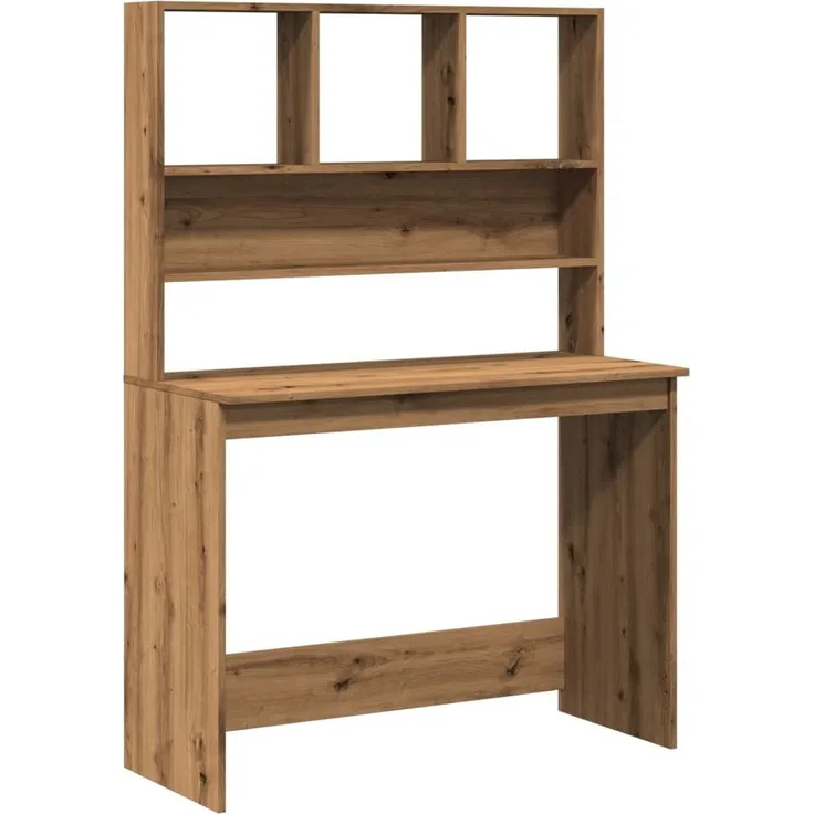 vidaXL Schreibtisch mit Regal Artisan-Eiche 102x45x148cm Holzwerkstoff 855835