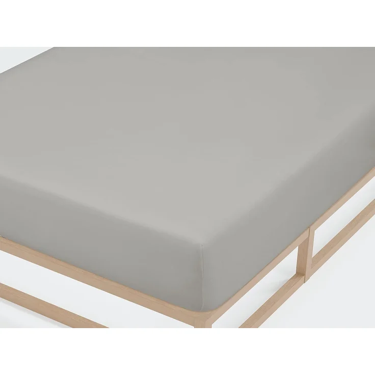 Biberna Jersey-Spannbetttuch, 100 % Baumwolle, Sturmgrau, 1x 180x200 cm - 200x200 cm – Bild 2