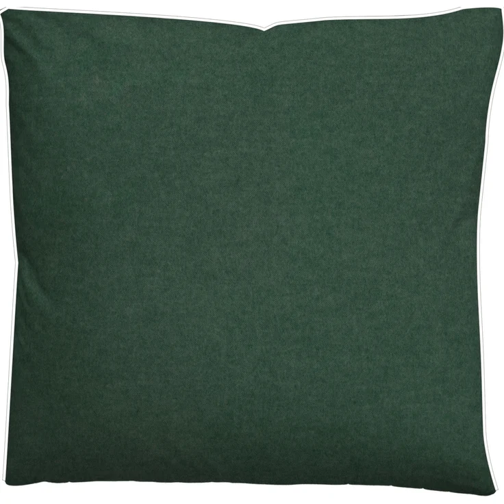 biberna Melange-Flanell Bettwäsche 0840500 MELANGE UNI, dunkelgrün, 1x 155x220 cm + 1x 80x80 cm – Bild 3