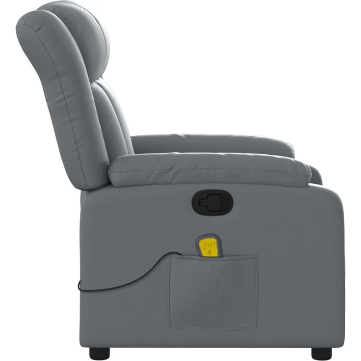 vidaXL Massagesessel Relaxsessel Grau Kunstleder 3205765 – Bild 7