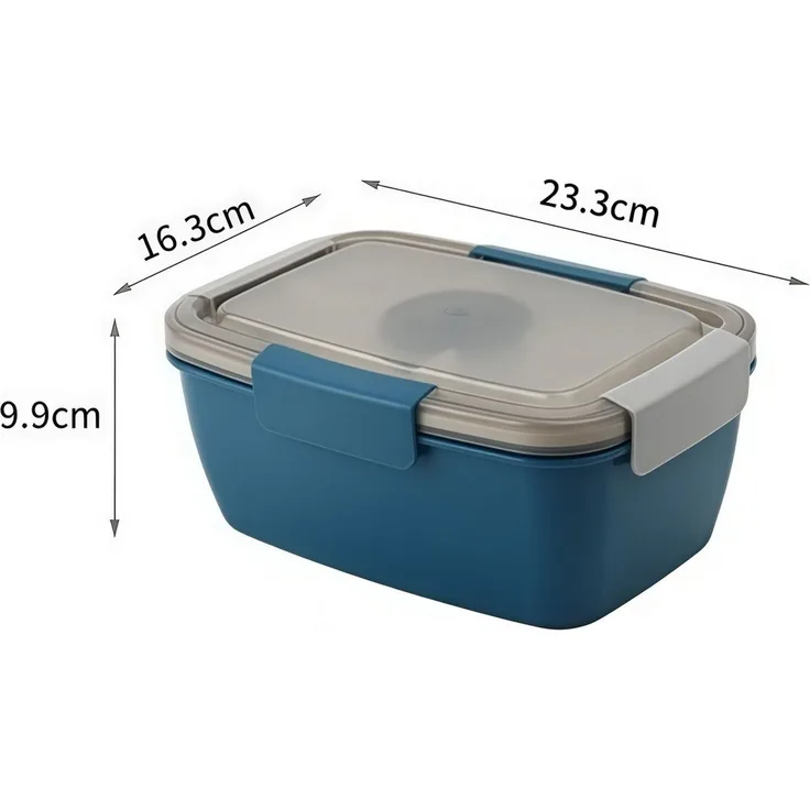 FOUORTUNATE-BEE Lunchbox Lunchbox 2000 ml für Kinder und Erwachsene, auslaufsicher mit Fächern, Ideal für Schule, Picknick oder Salate – praktische Bento-Box