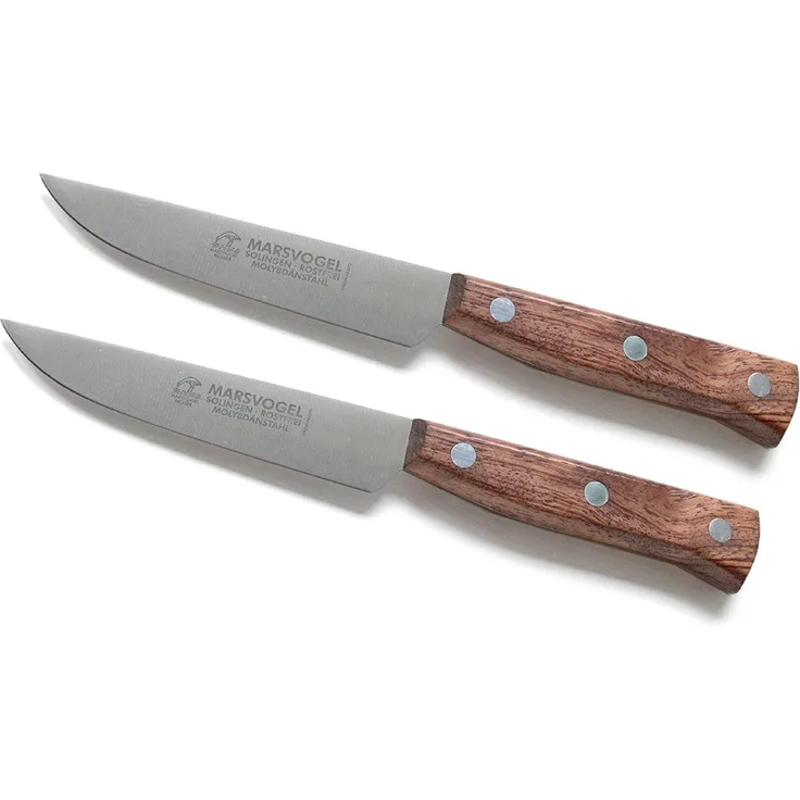 Marsvogel | Brotzeitmesser | 2 Stück | Bubinga | Solinger Dünnschliff | Frühstücksmesser