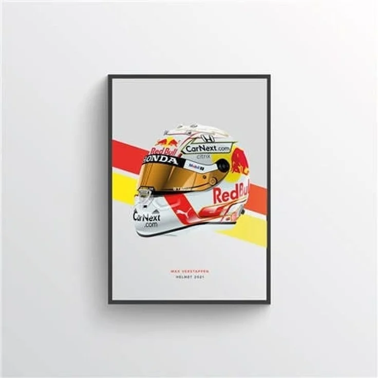 Poster Formel 1 Helme Rennfahrer Gewinner · Deko Print ohne Rahmen - D / 60x90 cm – Bild 1